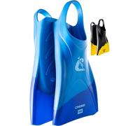 Cressi Pura Fins Aletas Cortas de Silicona para Natación y Snorkel, Unisex-Adult, Azul/Azul Claro, 40/43