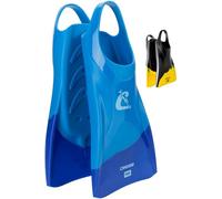 Cressi Pura Fins Aletas Cortas de Silicona para Natación y Snorkel, Unisex-Adult, Azul/Azul Claro, 43/45