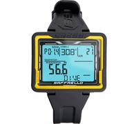 CRESSI Raffaello Diving Computer Black/Yellow - Ordenador de Buceo Unisex con Amplia Pantalla Rectangular de Alto Contraste para la Máxima Legibilidad de los Datos Posible, Negro/Amarillo, Talla Única