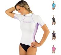 Cressi Rash Guard Camiseta con Filtro de Protección UV UPF 50+, Mujer, Blanco, S