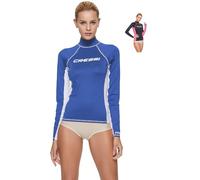 Cressi Rash Guard Traje, Mujer, Azul Royal/Blanco, S/2 (38)