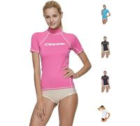 Cressi Rash Guard Lady Camiseta de manga corta y manga larga en tejido elástico, Mujer, Rosa, L/4 (42)