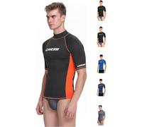 Cressi Rash Guard Man, Hombre, Naranja (Negro/Naranja) , L