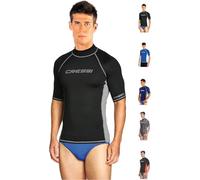 Cressi Rash Guard Man, Traje de neopreno UV Filtro de Protección UPF 50+, Hombre, Negro (Negro/Gris) , XXL