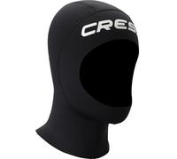 CRESSI Resilient Hood 3mm - Capucha Unisex con Cuello Redondo en Neopreno de Doble Forro Negro de 3mm, Ideal para Buceo, Snorkel y Deportes Acuático