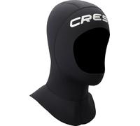 Cressi Resilient Long Hood 3mm M - Capucha Unisex con Cuello Redondo más Ancho en Neopreno de Doble Forro Negro de 3mm, Ideal para Buceo, Snorkel y Deportes Acuáticos, M