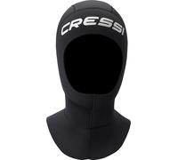 Cressi Resilient Long Hood 3mm S - Capucha Unisex con Cuello Redondo más Ancho en Neopreno de Doble Forro Negro de 3mm, Ideal para Buceo, Snorkel y Deportes Acuáticos, S