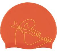 Cressi Ricky Jr Swim Cap - Gorro de Natación Unisex Junior, Rojo/Amarillo, Talla única