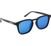 CRESSI Riviera Sunglasses Black/Mirrored Lens Blue - Gafas de Sol Deportivas Polarizadas Hombre y Mujer, para uso en Mar, Náutica y Pesca, Montura TR90 Negro, Lentes TAC Azul Espejo