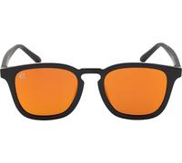 CRESSI Riviera Sunglasses Black/Mirrored Lens Orange - Gafas de Sol Deportivas Polarizadas Hombre y Mujer, para uso en Mar, Náutica y Pesca, Montura TR90 Negro, Lentes TAC Naranja Espejo