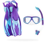 Cressi Rocks - Conjunto Infantil, Color Morado y Azul, Talla S/M