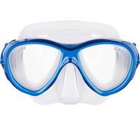 Cressi Samoa Mask - Máscara Samoa para Buceo y Snorkel, Transparente/Azul, Talla Única, Unisex Adulto