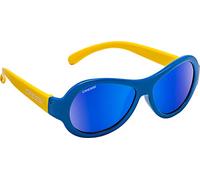 Cressi SCOOBY SUNGLASSES 0-2 BLUE/YELLOW/MIRRORED LENS BLUE