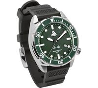 CRESSI Sea Lion Watch Plata/Verde 300m - Reloj de Buceo Profesional Unisex, Paraggi Edición 100% Swiss Made, Estanco hasta 300 Metros