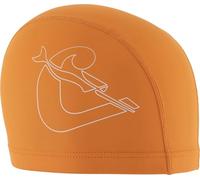 CRESSI Senna Swim Cap PU Coated Orange/White - Gorro de Natación para Adultos Forrado de PU, Naranja/Blanco, Talla Única