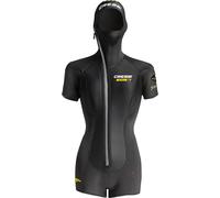 CRESSI Shell Lady Jacket 5mm M/3 Sobretraje de Manga Corta en Neopreno Ultra Stretch con espesores diferenciados 5+3.5mm, Women's, Negro-Mujer