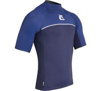 Cressi Shield Man Rash Guard Short/SL - Rashguard de Manga Corta Hombre para SUP y Deportes Acuáticos, Azul/Royal Azul, S/2