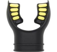 CRESSI Mouthpiece 2 Tone Black/Yellow Boquilla Regulador Reforzada de Silicona, Unisex-Adult, Bicolor Negro/Amarillo, Talla Única