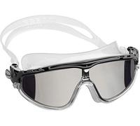 Cressi Skylight Gafas de Natación Anti-vaho, Unisex Adulto, Transparente/Negro/Gris Lentes Espejo, Talla única