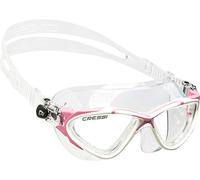 Cressi Planet Swim Goggles - Premium Anti Niebla Gafas de Natación Máscara 100% Anti UV, Transparente/Blanco/Rosa