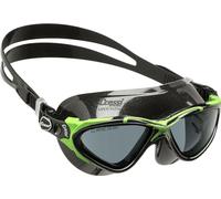 Cressi Planet Crystal - Gafas de natación (silicona, lentes tintadas), color negro y verde