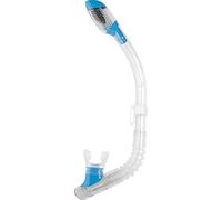 Cressi - Snorkel Juvenil con Tapa Seca | Protector contra Salpicaduras y válvula de Cierre en la Parte Superior, Boquilla de Silicona, Soporte de liberación rápida | Diseñado en Italia