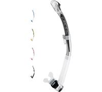 Cressi Snorkel semiseco para Adultos para Buceo, esnórquel y apnea, esnórquel de liberación rápida, válvula de Purga, Corfú, Fabricado en Italia
