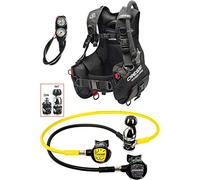 Cressi Start Pro Set Completo de buceador, Unisex, Negro/Plateado/Amarillo, L