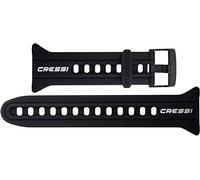 Cressi Strap For Goa Correa de Ordenador, Negro/Blanco, Uni