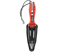 CRESSI Striker Knife Cuchillo de Buceo, Unisex-Adult, Rojo/Nero, 22 cm