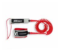 Cressi Sup Coiled Leash 10 pulgadas Correa de tobillo en espiral para SUP de 10 pulgadas 300 cm, Unisex adulto, Gris/Rojo, 25 cm