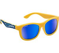 Cressi Teddy Sunglasses Gafas de Sol para niños, Juventud Unisex, Peces/Amarillo/Lente Espejada Azul, 3/5 Años
