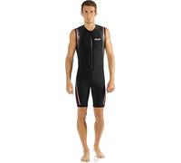 Cressi Termico Man Shorty Wetsuit Traje Monoshort sin Capucha en Neopreno 2mm Biforrado para Hombre, Men's, Negro/Rojo, XL/5