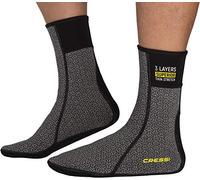 Cressi Thermal Undersuit Socks Calzado Térmico para Traje Seco, Unisex-Adult, Negro/Gris, XL