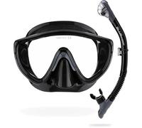 Cressi Tino & Scilla Mask & Snorkel Kits, Negro/Grafito