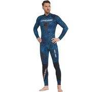 Cressi Tokugawa Back Zip 3 Mm Diving Wetsuit Azul M Hombre