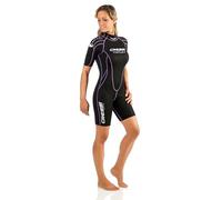 Cressi Tortuga Lady Shorty Wetsuit 2.5mm - Traje Corto de Buceo Natación y Deportes Acuáticos para Mujer, Neopreno Ultra Elástico de 2.5mm