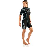 Cressi Tortuga Lady Shorty Wetsuit 2.5mm - Traje Corto de Buceo Natación y Deportes Acuáticos para Mujer, Neopreno Ultra Elástico de 2.5mm