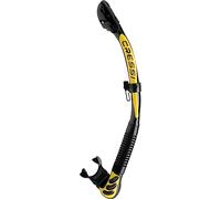 Cressi Epsilon SPE Alpha Ultra Dry Snorkel de Silicona Tactical Series Tubo Respiradores, Adulto, Unisex, Talla única, Negro/Amarillo