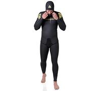 Cressi Vintage Record LIM. Ed. Man Wetsuit 5mm Traje de Neopreno de 3 Piezas (Chaqueta/Capucha/pantalón) de 5 mm de Grosor, para apnea y Pesca, Men's, Negro, S