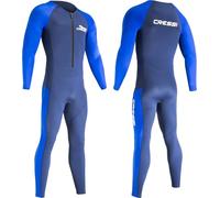 Cressi Wahoo Man Monopiece Wetsuit Light Blue 2mm S/2 Traje una Pieza en Premium Neopreno y Elastano 1,5/2 mm, Men's, Azul/Azul Claro-Hombre
