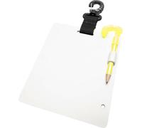 CRESSI Writing Slate 150mmx127mm S Pizarra de Muñeca para Comunicarse en Buceo, Unisex-Adult, Blanco/Negro, 150x127mm