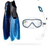 Cressi Agua Snorkeling Set Azul EU 37-38