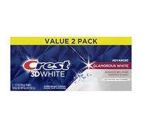 Crest 3D White Advanced Glamorous White Teeth Whitening Toothpaste, 3,3 oz, Pack de 2