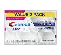 Crest 796913 3D Brilliance Blanco Vibrante Pasta de dientes de menta, Paquete de 2