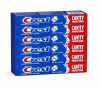Crest Fluoride Anticavity Pasta dentífrica, paquete de 6 unidades de pasta de dientes, 68,0 g de pasta de dientes, cuidado bucal clínicamente probado, pasta de dientes protector de la cavidad