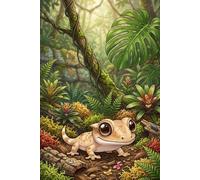 Crested Gecko Journal - Natural Habitat Cover: Part of the Lizard Collection - Themed for Kids, Teens & Adults - with Lined Pages