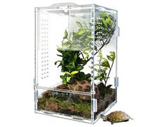 Crested Gecko Tank - Clear Tarantula Terrarium, Vent Isopod Breeding Cage