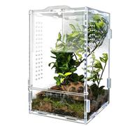 Crested Gecko Tank Escape Proof Acrylic Clear 12x12x20cm