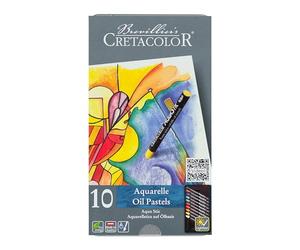 CRETACOLOR AquaStic Oil Pastel Sets assorted set of 10 by